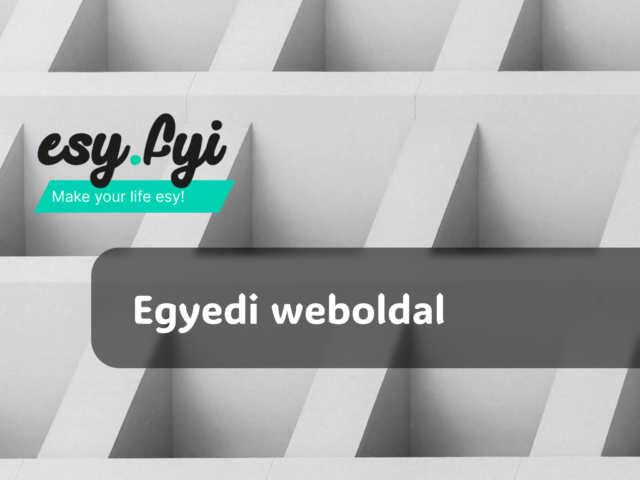 Egyedi weboldal 